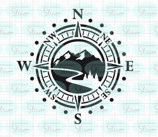 Compass Rose - Vinyl Decal