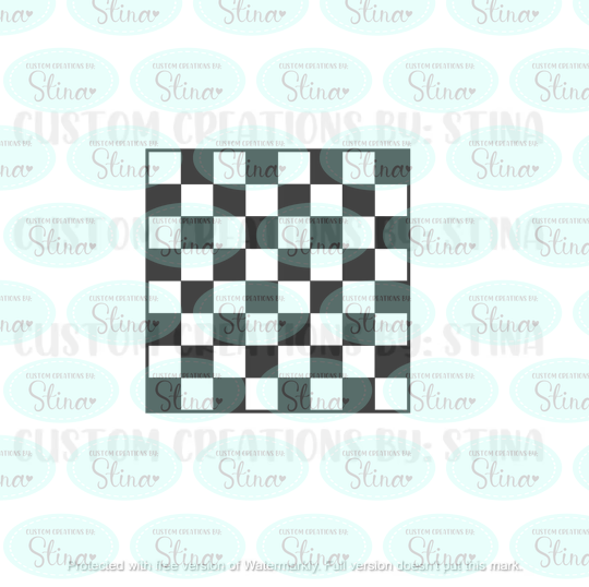 Checker Board Table  - Vinyl Decal