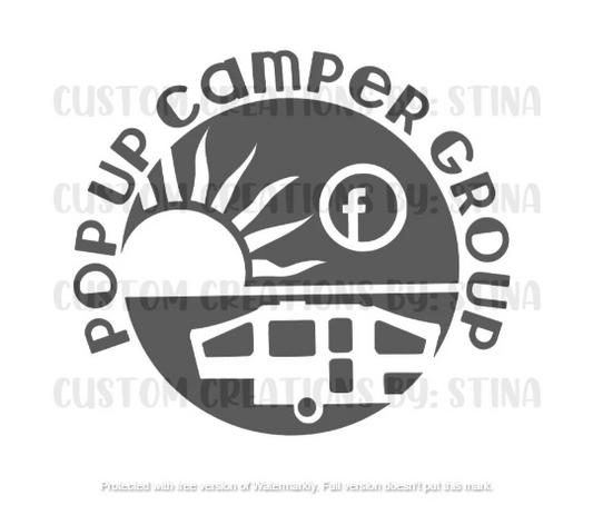 Pop Up Camper Group Decal